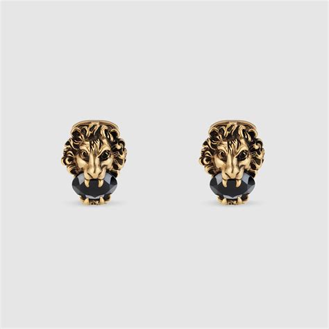 gucci lion cufflinks|gucci silver cufflinks for men.